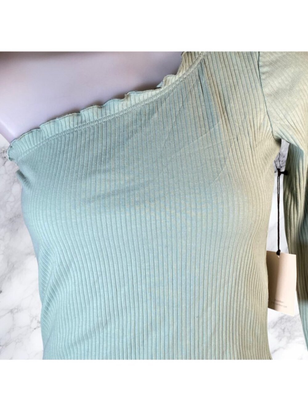 Superdown Sandra One Shoulder Top - Sage - Picture 5 of 8